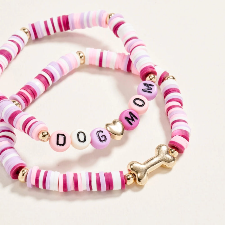 "Dog Mom" Bracelet Set
