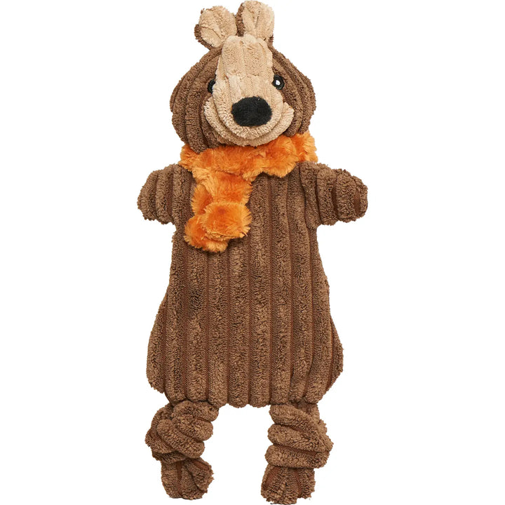 Nutmeg Squirrel HuggleFlatties Dog Toy