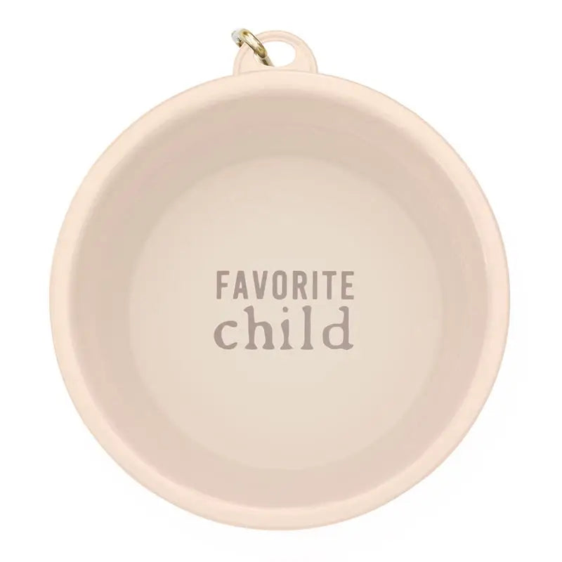 "Favorite Child" Collapsible Dog Bowl