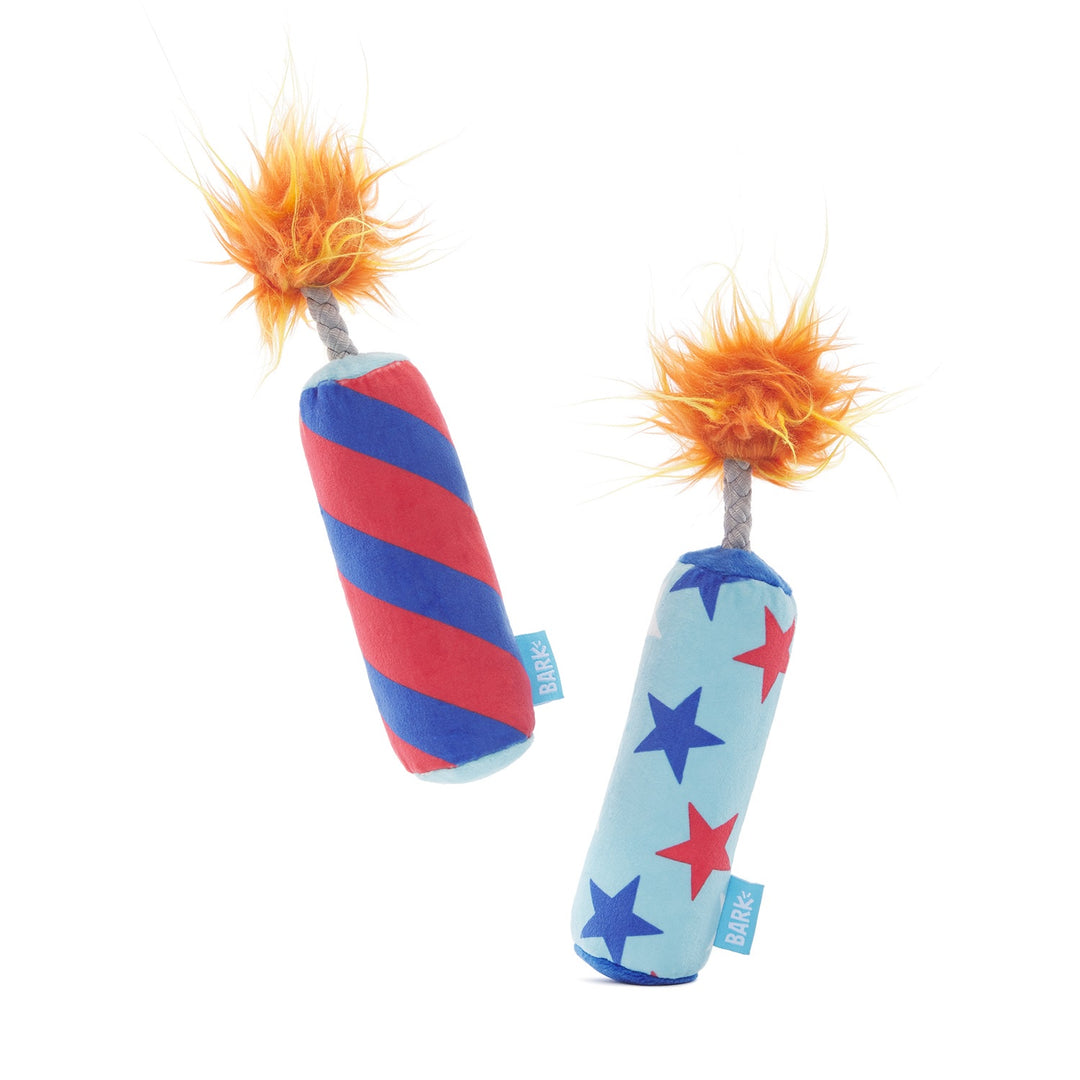 Fireworks Plush Dog Toy