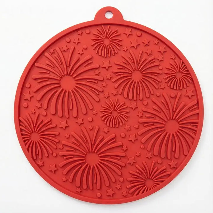 Fireworks Enrichment Lick Mat with Suction Cups