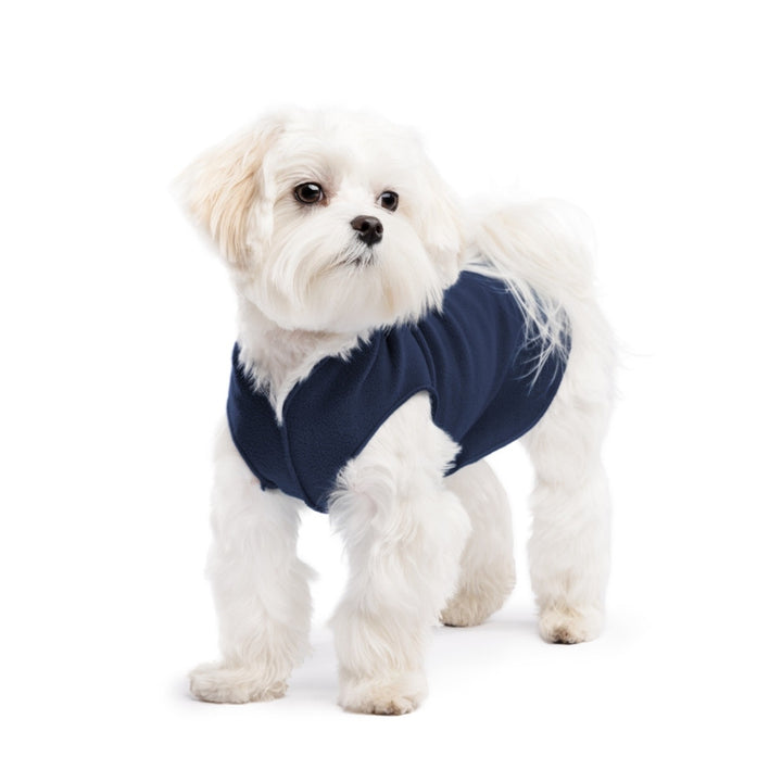 Gold Paw Stretch Fleece - Navy