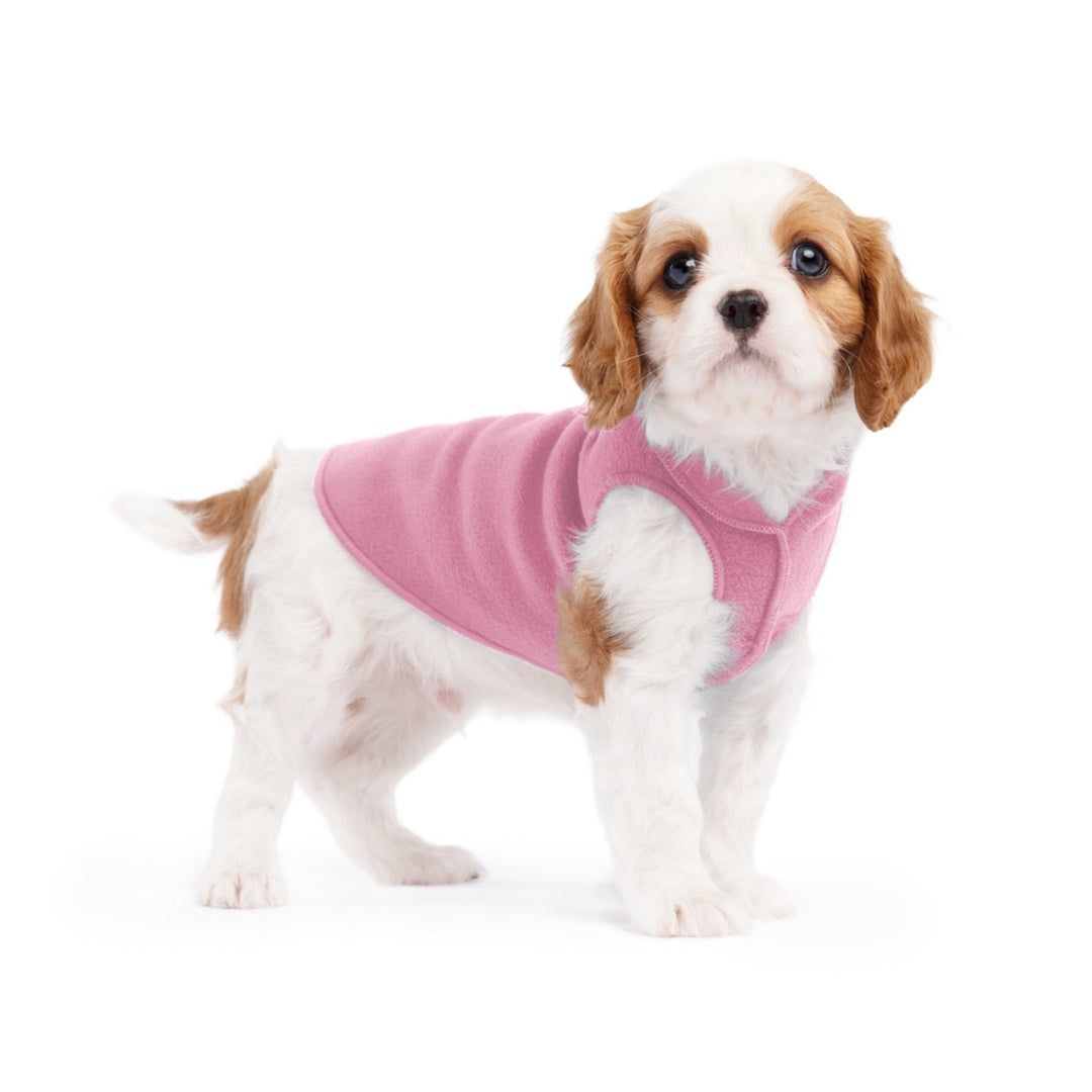Gold Paw Stretch Fleece - Rose