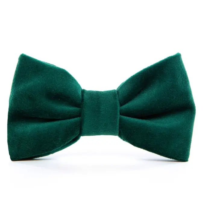 Green Velvet Bow Tie