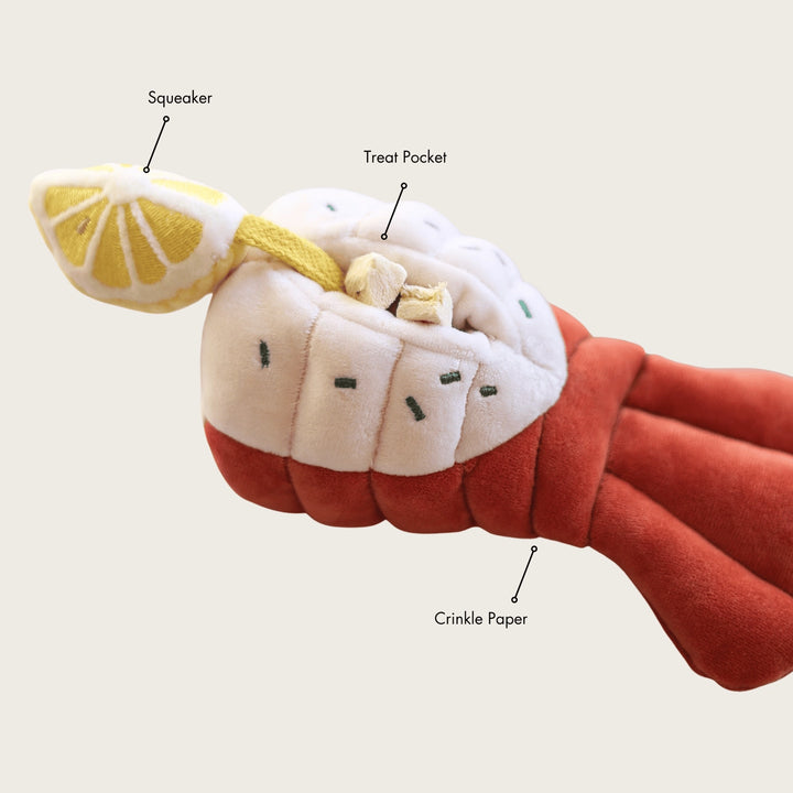 Grilled Lobster Enrichment Dog Toy