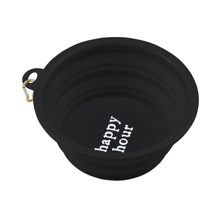 "Happy Hour" Collapsible Dog Bowl