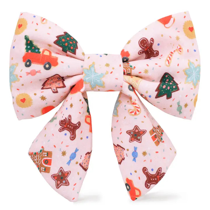 Holiday Cookies Dog Bow