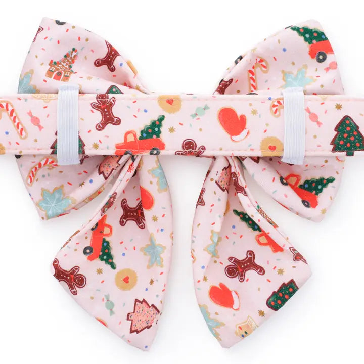 Holiday Cookies Dog Bow