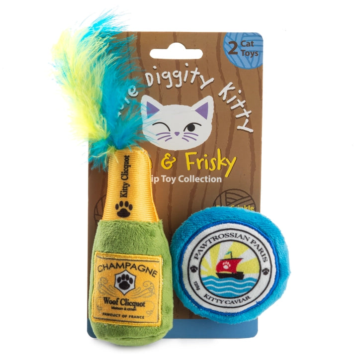 Kitty Clicquot Bottle & Caviar Cat Toys