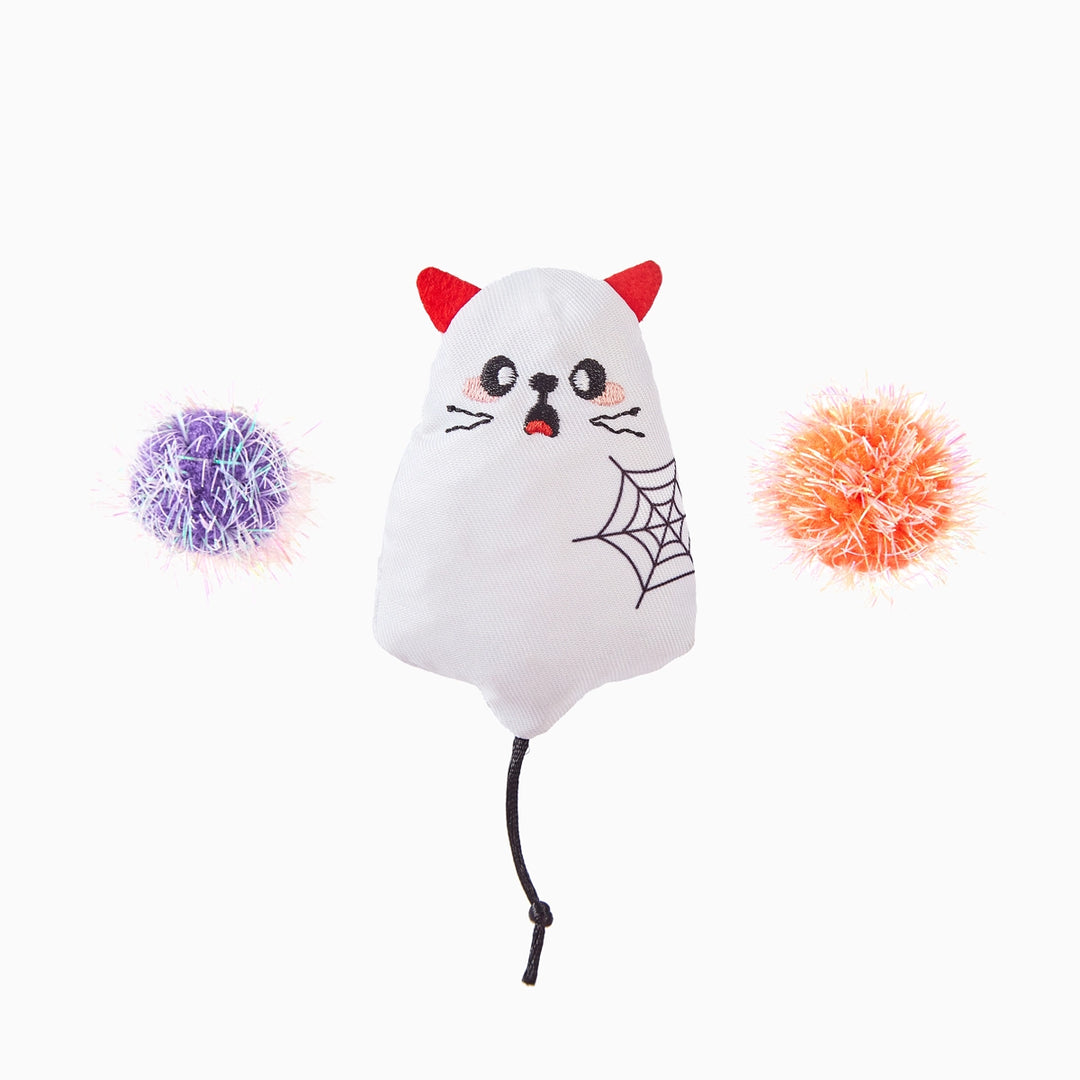 Spooky Ghost Kitty Toy Set