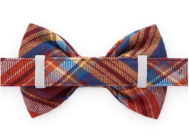 Marlow Plaid Flannel Dog Bow Tie
