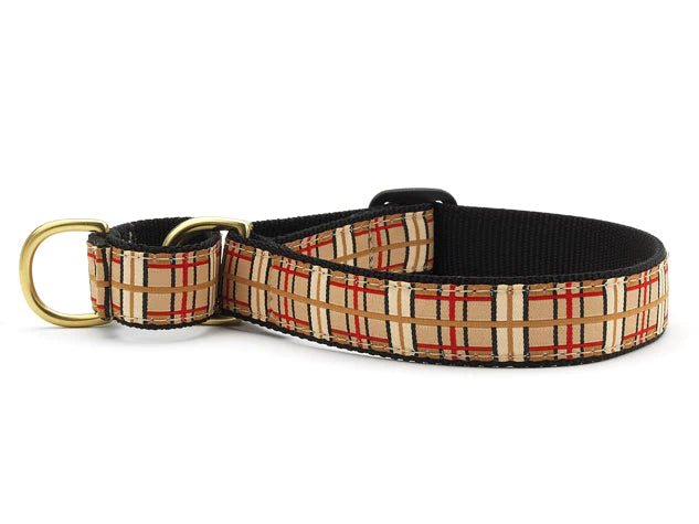 Up Country Plaid Martingale Dog Collar
