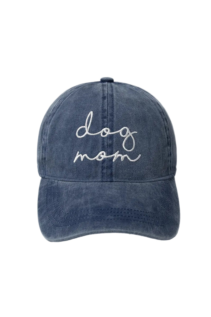 "Dog Mom" Script Baseball Cap