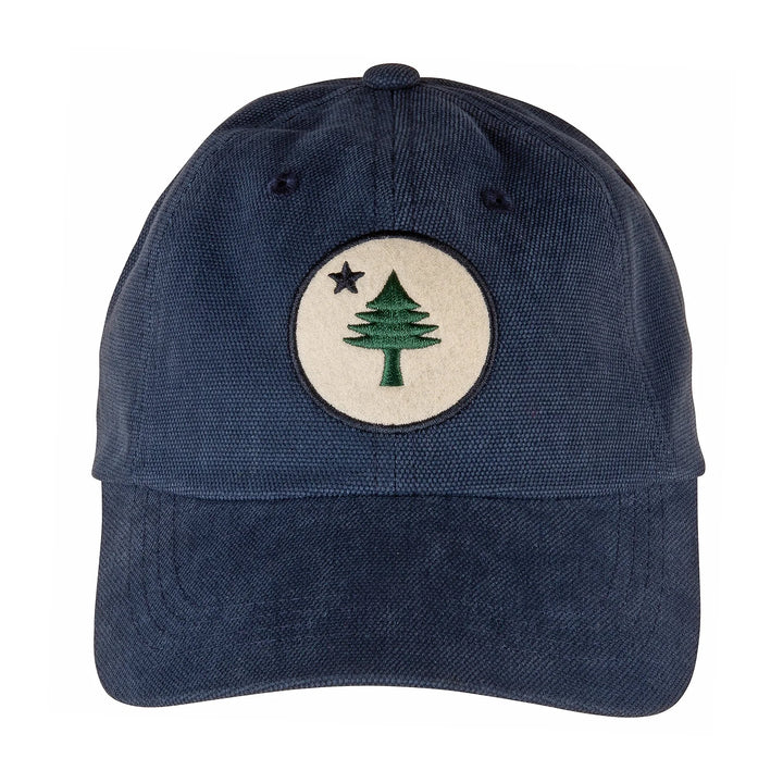 Maine Tree & Star Oxford Canvas Patch Hat