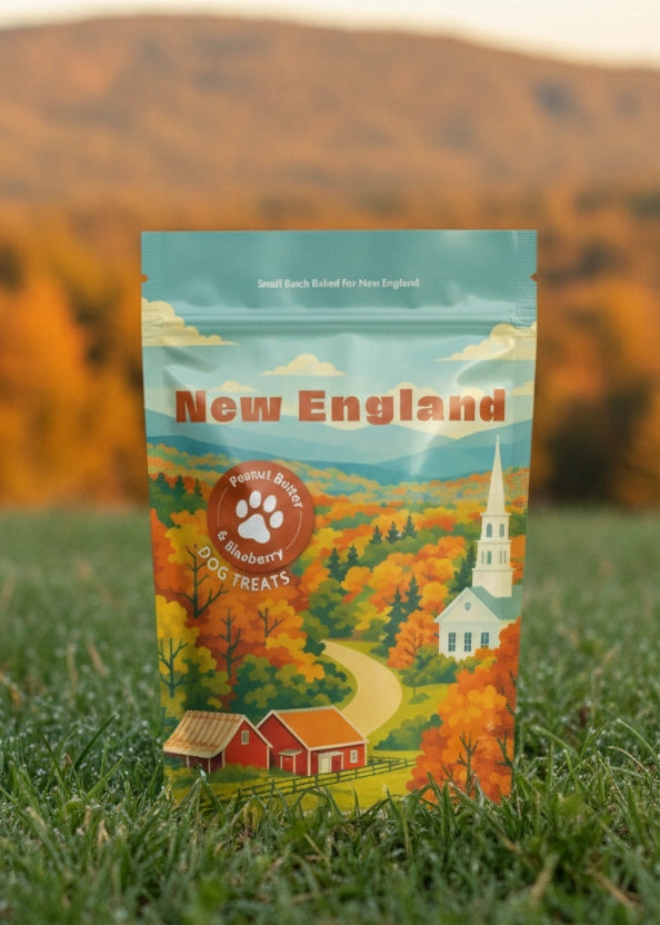 New England Peanut Butter & Blueberry Dog Treats