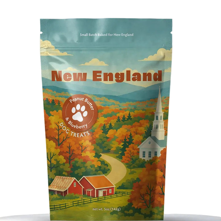 New England Peanut Butter & Blueberry Dog Treats