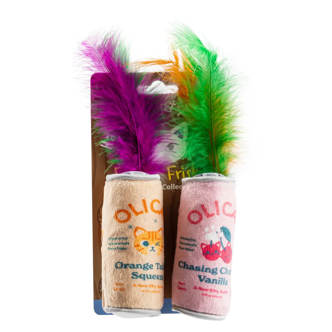Olicat Cherry & Orange Cat Toys - 2-Pack