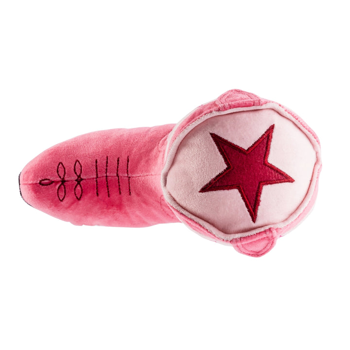 Pink Cowboy Boot Dog Toy