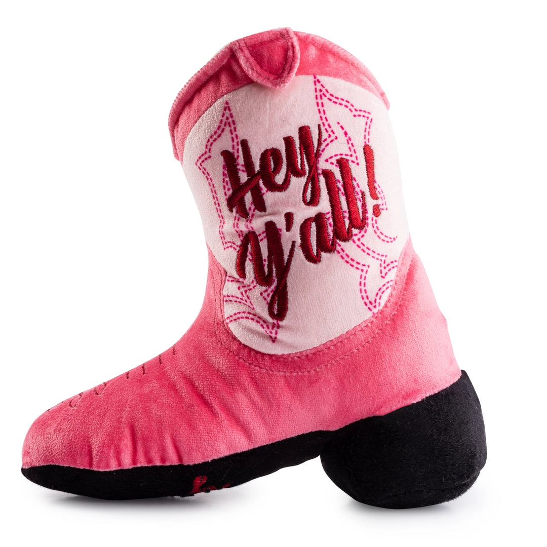Pink Cowboy Boot Dog Toy