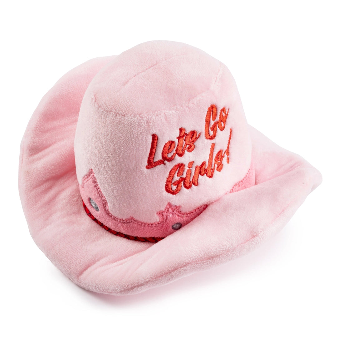 Pink Cowboy Hat Dog Toy