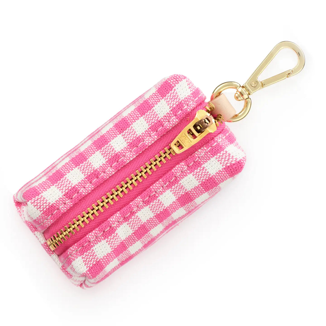 The Foggy Dog Bag Dispenser - Pink Gingham