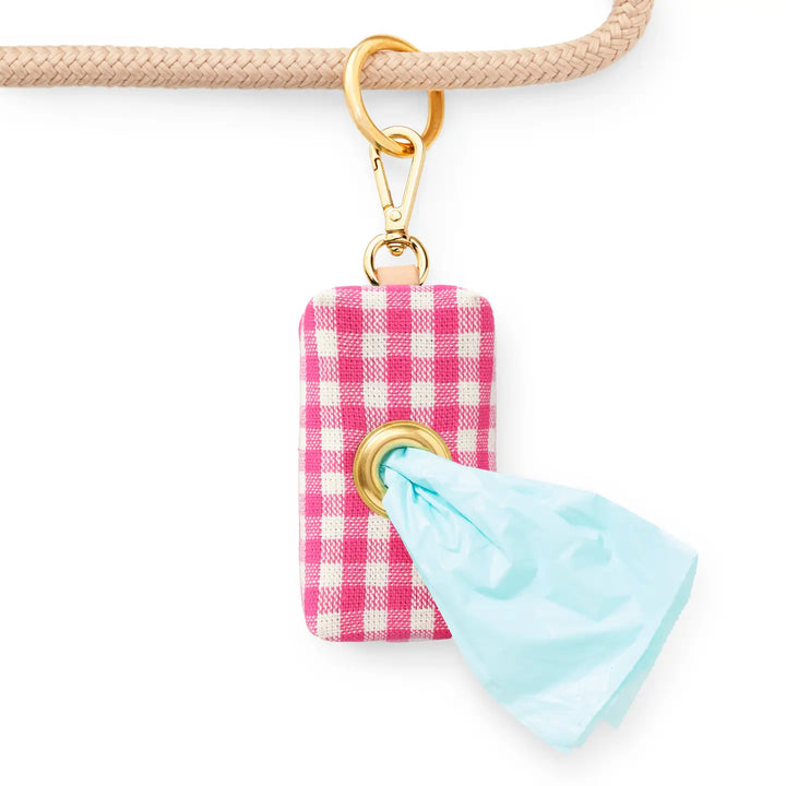 The Foggy Dog Bag Dispenser - Pink Gingham