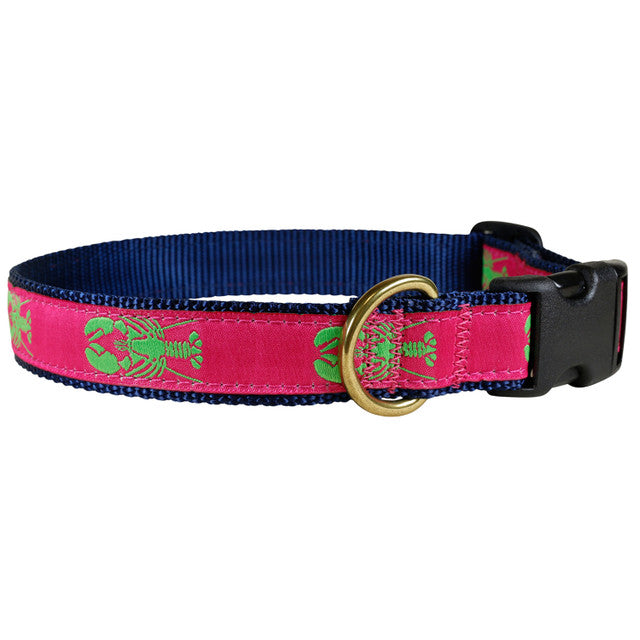 Pink/Green Lobster Dog Collar