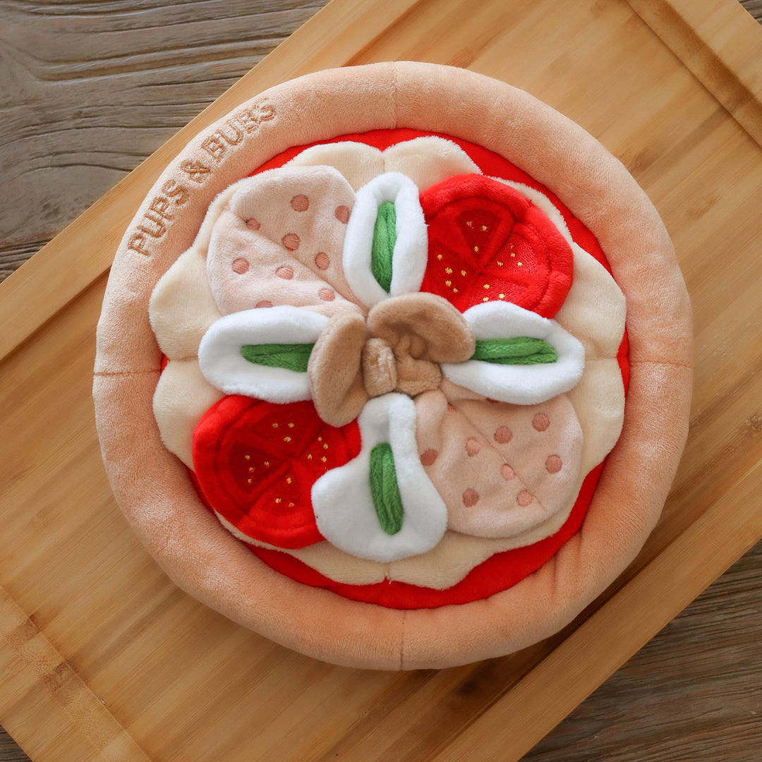 Pepperoni Pizza Snuffle Dog Toy