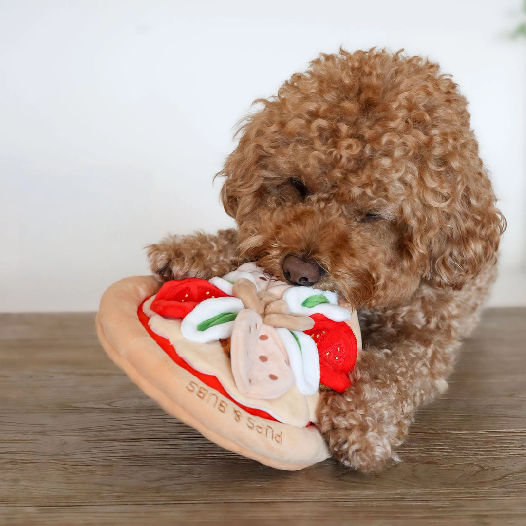 Pepperoni Pizza Snuffle Dog Toy