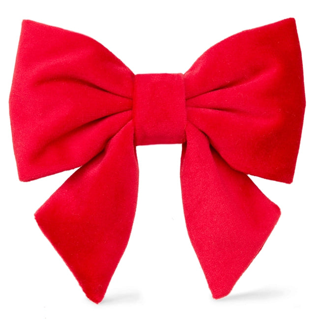 Red Velvet Dog Bow