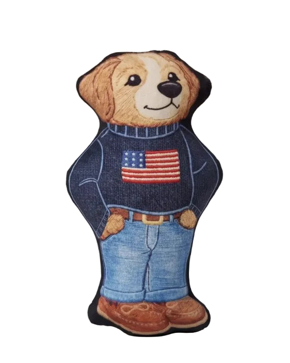Ruff Lauren Teddy Dog Plush
