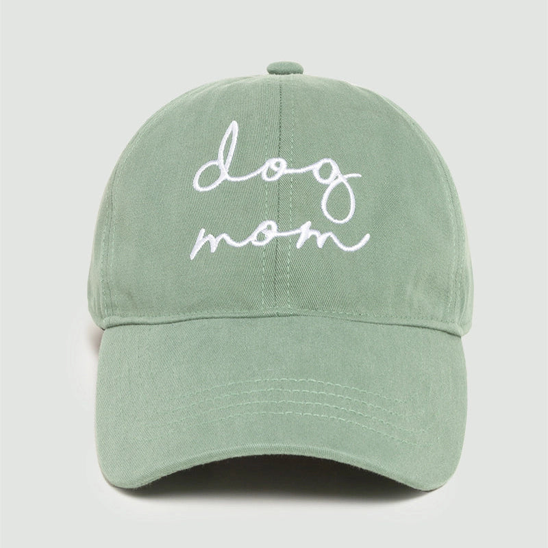 "Dog Mom" Script Baseball Cap