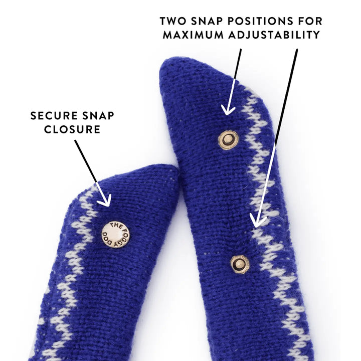 Snowflake Fair Isle Knit Dog Bandana