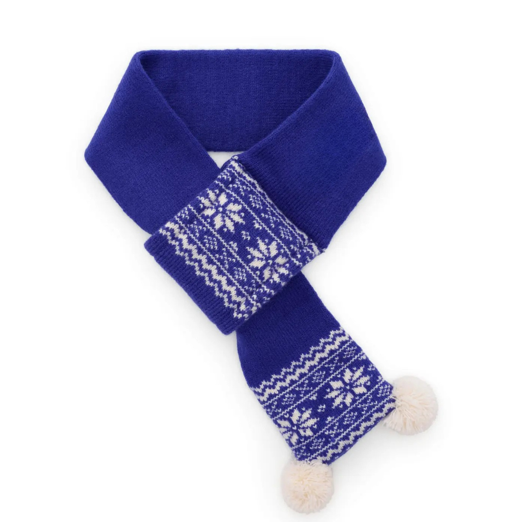 Snow Day Knit Dog Scarf