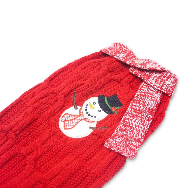 Snowman Scarf Dog Sweater