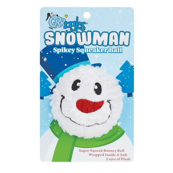 Snowman Spiky Squeaky Ball