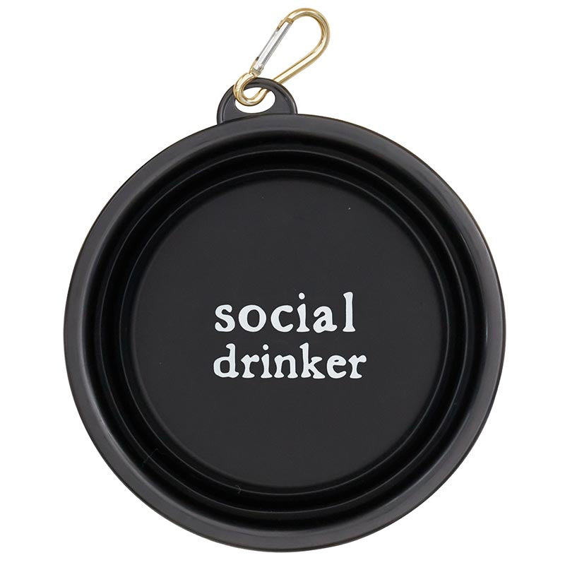 "Social Drinker" Collapsible Dog Bowl