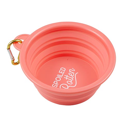 "Spoiled Rotten" Collapsible Dog Bowl