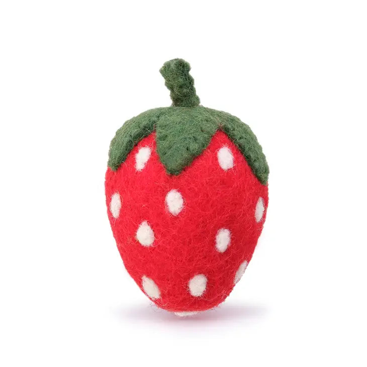 Woolly Strawberry Cat Toy