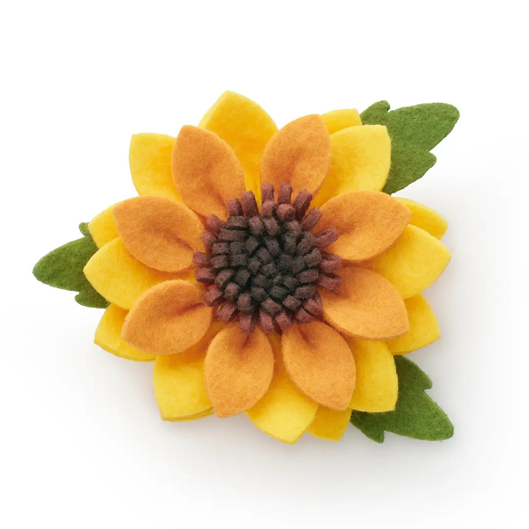 Sunflower Dog Collar Flower