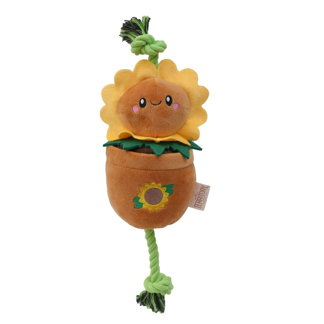 Sunflower Treat & Tug Dog Toy