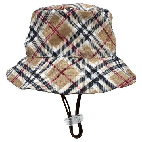 Tan Plaid Bucket Hat or Dogs & Cats