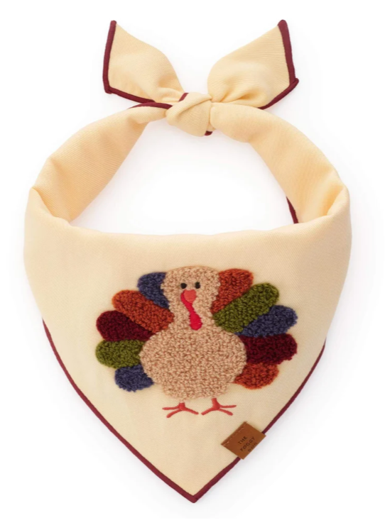 Turkey Applique Dog Bandana