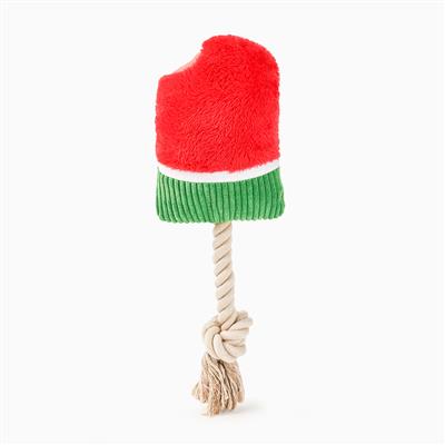 Watermelon Popsicle Plush Dog Toy