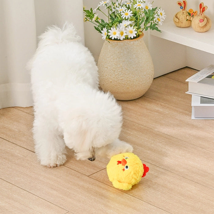 Yellow Chick Dog Ball