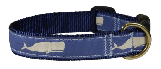 Blue Moby Dog Collar 1"