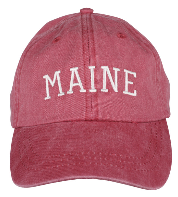 Belted Cow "Maine" Hat in Nautical Red