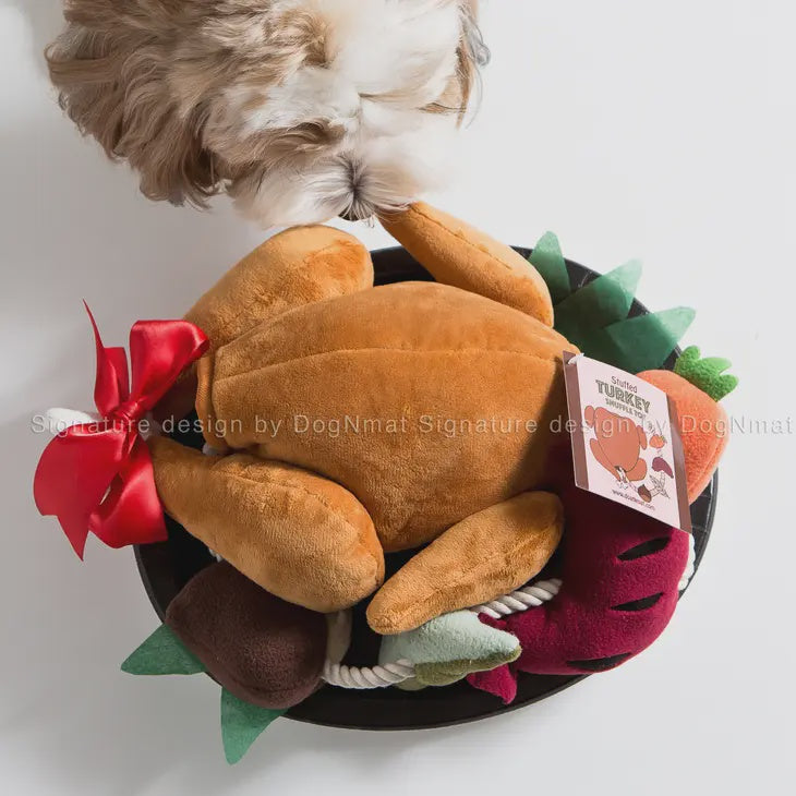 DogNmat Stuffed Turkey Snuffle Toy